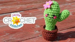 Amigurumi Cactus in a Pot  Pin Cushion Crochet Pattern amp Tutorial [upl. by Aihtnyc]