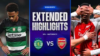 Sporting CP vs Arsenal Extended Highlights  UCL League Phase MD 5  CBS Sports Golazo [upl. by Myca932]