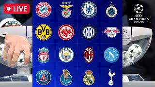 Sorteggi Champions League in DIRETTA 🔴 NapoliEintracht InterPorto e MilanTottenham agli ottavi [upl. by Ondrea]