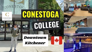 Conestoga College  Downtown Campus Tour  Kitchener [upl. by Nashner]