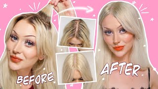 THE BEST WAY TO BLEACH YOUR ROOTS AT HOME without breakage and minimal damage 😌 [upl. by Ihana]