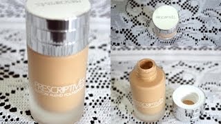 Prescriptives Custom Blend Foundation Review amp Demo [upl. by Halilad]