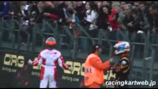 Rotax Grand Final  Daniel Morad BIG CRASH finish [upl. by Esinert856]