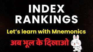 Learn Facts Easily  Index Ranks with Mnemonics for UPPCS ROARO amp BPSC uppcs bpsc [upl. by Molly]