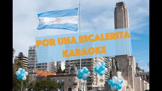 Por una escalerita  Pista Karaoke [upl. by Teews]