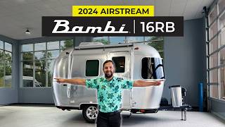 Smallest Airstream Travel Trailer  2024 Bambi 16RB Walkthrough Tour [upl. by Mandie381]