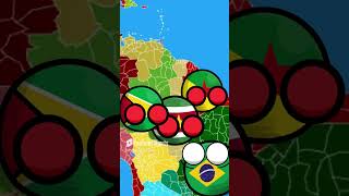 Las Guayanas se revelan countryballs humor shorts viral gracioso polandball [upl. by Cox]