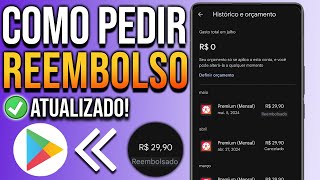 COMO SOLICITAR REEMBOLSO NA PLAY STORE [upl. by Enyrhtac]