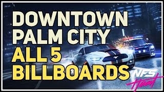 All Billboards Downtown Palm City NFS Heat [upl. by Amathist]