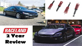 20032007 Honda Accord Raceland Coilovers  2 Year Review [upl. by Market956]