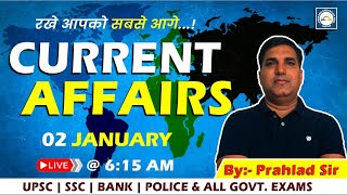 02 JANUARY 2024 CURRENT AFFAIRS  DAILY CURRENT AFFAIRS  CURRENT AFFAIRS BY PRAHLAD SIR [upl. by Grew]