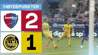 Sandefjord 2  1 BodøGlimt  Høydepunkter [upl. by Nelhsa842]