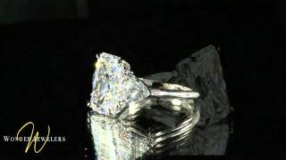 Capistrano Beach CA 92624 778CTW THREE STONE RADIANT AND TRILLION DIAMOND RING BY WONDER JEWELERS [upl. by Christabel761]