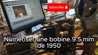 Numeriser une bobine de 95 mm telecine transfert vidéo [upl. by Garibald]