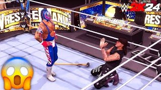 WWE2K24  Dominik Mysterio vs Rey Mysterio  2024 PS4 Slim [upl. by Hayidah403]