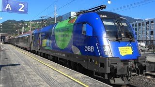 🇪🇺EULok am IC119 amp Güterzüge mit AlpenstaubsaugerDoppel RH1144 in Dornbirn [upl. by Chelton]