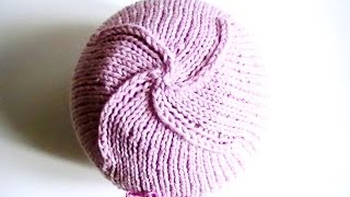 Bonnet FACILE SANS COUTURE TUTORIEL tricot bonnet sans couture pour bébé [upl. by Adnulahs594]