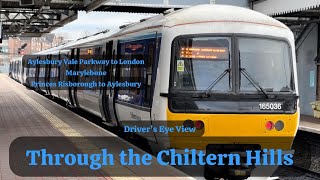 Through the Chiltern Hills Aylesbury VPMarylebone  P RisboroughAylesbury  DRIVERS EYE VIEW [upl. by Conroy]