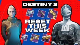 Destiny 2 Weekly Reset  Eververse Store  Nightfall Weapon this Week  Ada1 Inventory 52124 [upl. by Claire]