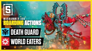 Death Guard vs World Eaters  Warhammer 40k Boarding Actions LIVE [upl. by Nnylyak]