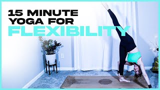 Yoga for Standing Splits  15Minute Flexibility Flow to Improve Hamstrings amp Balance [upl. by Lenzi735]