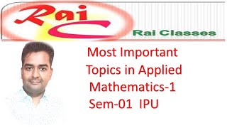 Applied mathematics1 important Topics Most Important Questions For 1st Semester Exam Math 2023 IPU [upl. by Nolly]