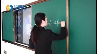 Lonbest Horizontal Sliding Chalk board Whiteboard Blackboard Cabinet System Frame Lanbeisite 2025 [upl. by Darrick]