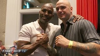 Bernard Hopkins amp Kelly Pavlik Embrace Each Other After Years of Beef [upl. by Christina85]