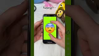 TUTORIAL Emojis Gif TREND 👀😂 trend magic tutorial backstage creative lol shorts [upl. by Nibbor]