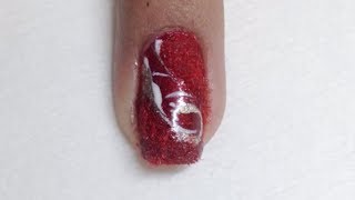 Velvet Nail Art with Flocking Powder [upl. by Sherline]