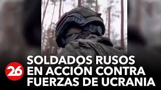 GUERRA RUSIAUCRANIA  Soldados rusos en acción cuando detectan fuerzas ucranianas [upl. by Oralie]