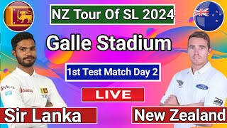 SL vs New Zealand match today Day 2  sri lanka vs new zealand live score and comuntery [upl. by Macgregor]