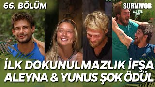 SURVIVOR ALL STAR 2024 İLK DOKUNULMAZLIK İFŞA OLDU ALEYNA YUNUS EMRE ŞOK 66 BÖLÜM CANLI İZLE TV 8 [upl. by Medea]