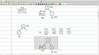 Adaptive Huffman Encoding 练习讲解 [upl. by Elin810]