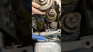 Hobart 60QT Mixer Transmission Assembly transmission gears bluecollar fix tools [upl. by Yot]