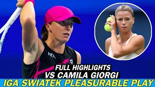 Iga Swiatek Pleasurable Play Vs Camila Giorgi  Great Tennis Full Highlights HD [upl. by Eesyak]