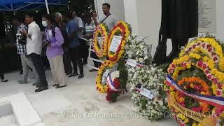 Pondichéry Célébration du 14 juillet 24 au monument aux morts  Bastille day MME La Consule speech [upl. by Ching]