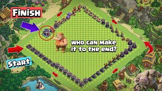 Longest Defense Formation Challenge  Clash of Clans [upl. by Cantu]