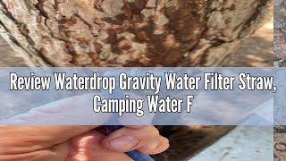 Review Waterdrop Gravity Water Filter Straw Camping Water Filtration System Water Purifier Surviva [upl. by Selma]