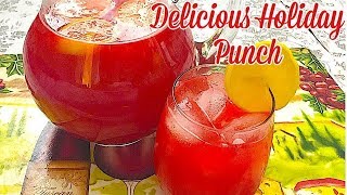 HOLIDAY PUNCH RECIPE  OLD SCHOOL HOLIDAY PUNCH RECIPE [upl. by Skantze917]