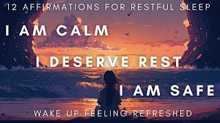 ✨12 POWERFUL AFFIRMATONS FOR DEEP SLEEP ✨ [upl. by Adala409]