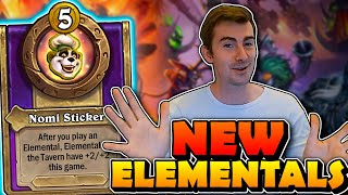 NEW Elementals Season 8 Card Reveal  Hearthstone Battlegrounds [upl. by Atinehc]