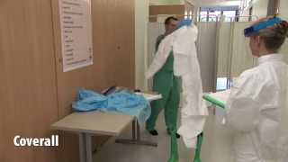 Donning and Doffing of PPE for Ebola Isolation Units [upl. by Pleione413]