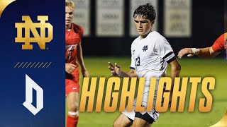 Duel with Duquesne Delivers Draw  Highlights vs Duquesne  Notre Dame Mens Soccer [upl. by Shawn]