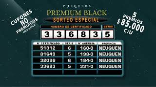 2° SORTEO CUPONES NO GANADORES CHEQUERA PREMIUM BLACK 211124 [upl. by Sivatnod]