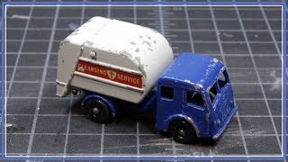 Matchbox 15C Dennis Tippax Refuse Lorry  Restoration [upl. by Harobed]