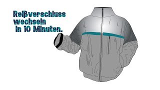 Reißverschluss in eine Lederjacke wechseln Tipps und Tricks [upl. by Anavoj]