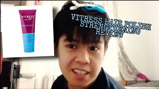 VITRESS HAIR POLISH STRENGHTHENING REVIEW VLOG 66 [upl. by Asselim]