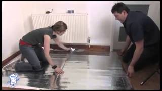 Laminate Laying Underlay [upl. by Anrahs]