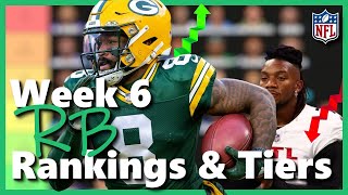 Week 6  Running Backs Rankings amp Tiers Top 40 Fantasy Football [upl. by Bolen]